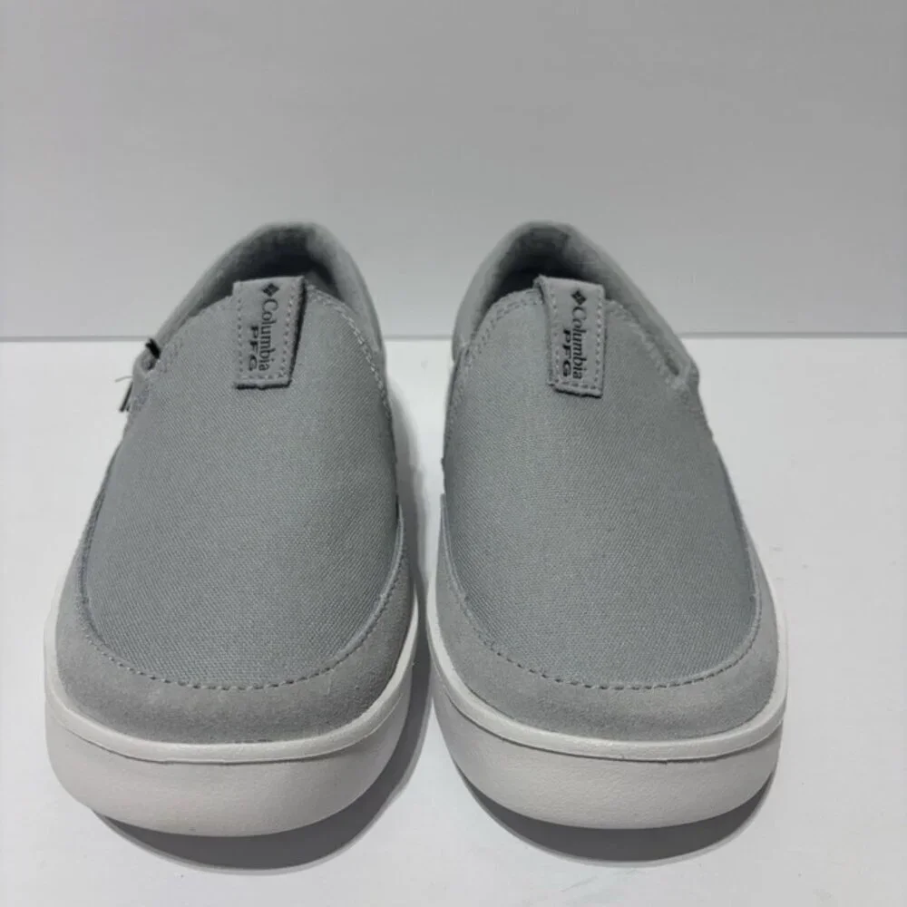 Columbia Women’s Boatside PFG Grey Slip-On Shoes, Size 5 Wide